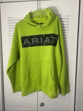 Ariat Bright Lime Green Pullover Hoodie